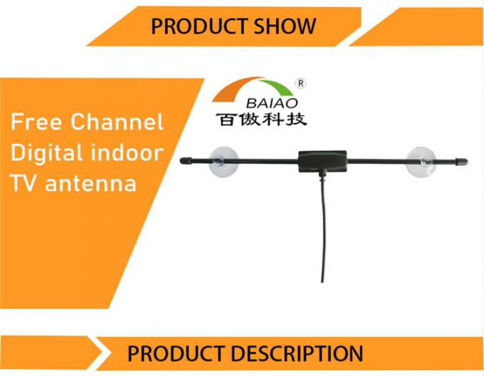 Fréquence ultra-haute TV portative Antena d'intérieur Caravana de VHF de Digital de fenêtre de voiture de maison de Baiao