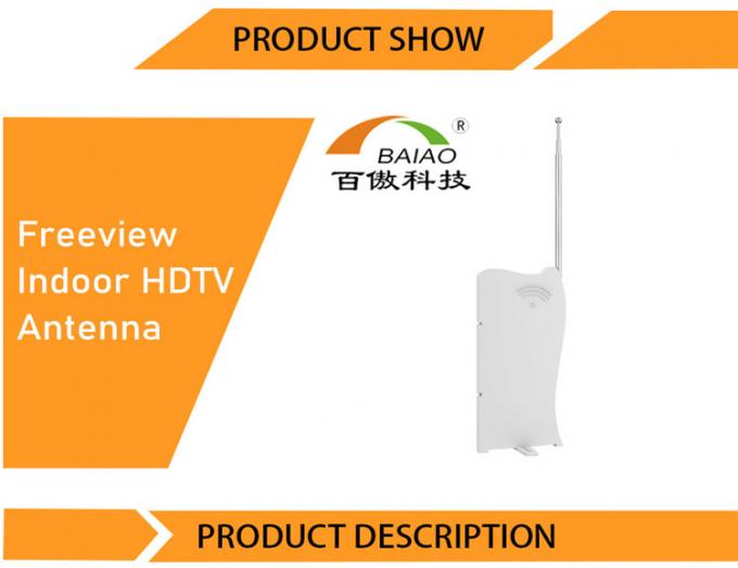 L'adaptateur d'antenne de DVB-T2 Digital TV a amplifié l'antenne 70*240mm d'intérieur BAIAO ou OEM BIO-V150 2-3dbi de l'antenne TV Antena de Hd Digital TV