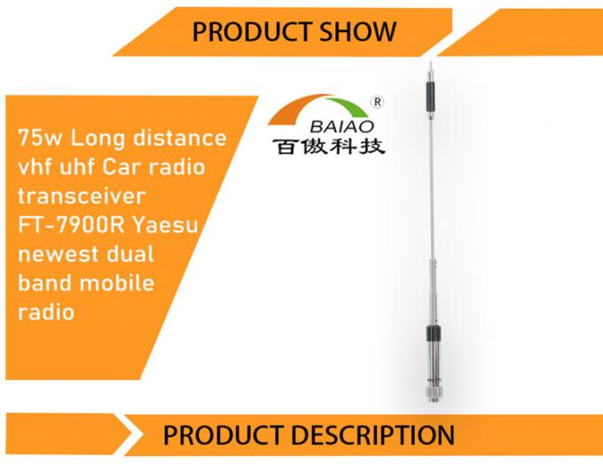 radio mobile à deux bandes de fond de l'émetteur-récepteur FT-7900R d'autoradio de fréquence ultra-haute de VHF 75w plus nouvelle