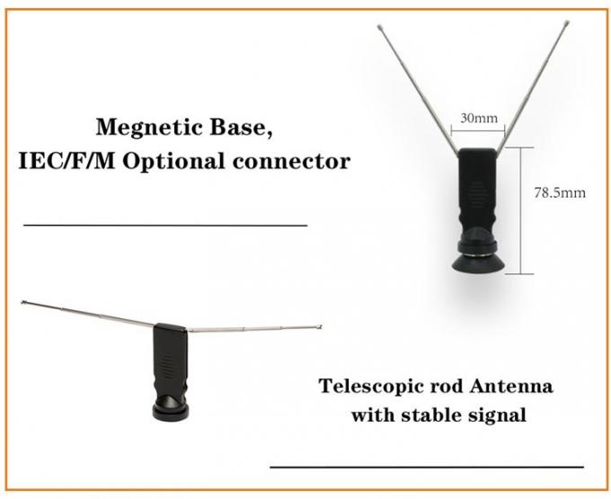 Antenne télescopique d'intérieur de l'antenne TVHD de VHF/fréquence ultra-haute/de TIGE TV d'antenne maison de TVHD