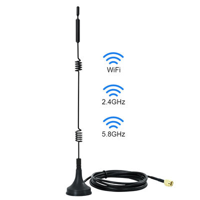 WiFi 2.4GHz 5GHz 5.8GHz Antenne de base magnétique pour caméra de surveillance vidéo sans fil