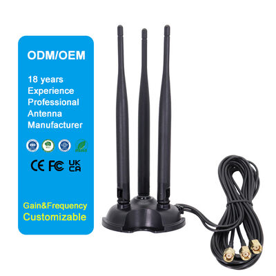 Antenne WiFi bi-bande 2,4 G 5,8 G Omni à gain élevé, antenne Omni 8 dBi pour routeur WiFi et carte réseau sans fil