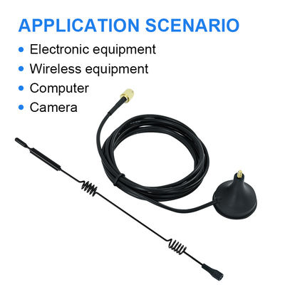 WiFi 2.4GHz 5GHz 5.8GHz Antenne de base magnétique pour caméra de surveillance vidéo sans fil