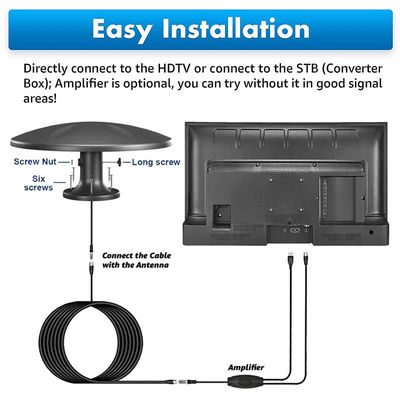 Préfiltration extérieure amplificateur de bande à longue portée amplificateur de signal antenne de télévision RV pour camping grenier camion bateau camping