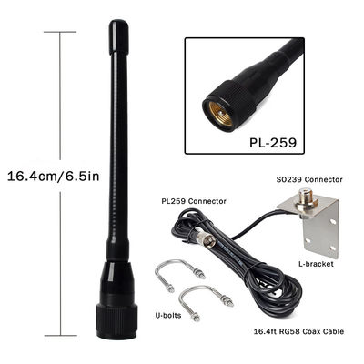 Antennes aériennes VHF marines Stubby 156-163Mhz Antennes walkie-talkie pour bateaux Pontoon voiliers Yacht Radios marines