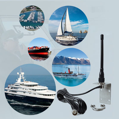Antennes aériennes VHF marines Stubby 156-163Mhz Antennes walkie-talkie pour bateaux Pontoon voiliers Yacht Radios marines
