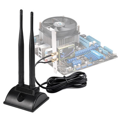 2.4GHz 5GHz Dual Band aérien Communication WiFi sans fil Antenne SMA Base magnétique pour carte réseau PCI-E Adaptateur USB routeur