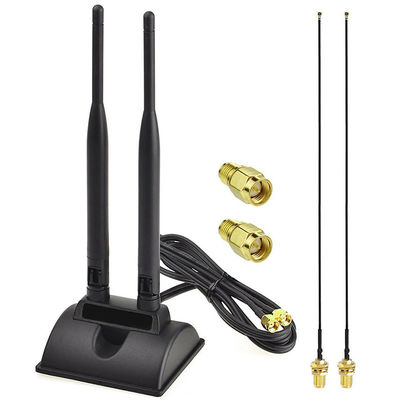 2.4GHz 5GHz Dual Band aérien Communication WiFi sans fil Antenne SMA Base magnétique pour carte réseau PCI-E Adaptateur USB routeur