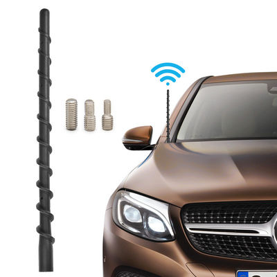 Pour GM, antenne de remplacement à l'épreuve du lavage à courte distance, antenne en caoutchouc flexible en spirale directe avec réception radio FM/AM optimisée