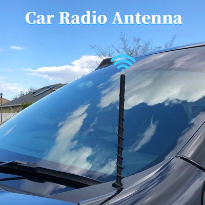 Pour GM, antenne de remplacement à l'épreuve du lavage à courte distance, antenne en caoutchouc flexible en spirale directe avec réception radio FM/AM optimisée
