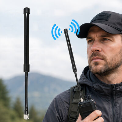 CS Antenne tactique 433-510MHz Antenne radio à gain élevé à deux voies pour UV-K5 UV-K58 UV-K6 et autres radios portatives à deux voies
