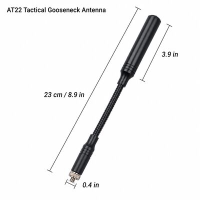 Antenne tactique boomerang, double bande 144/430MHz, antenne portable pour radio amateur avec interface SMA optionnelle