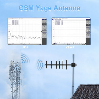 Antenne Yagi GSM 9dBi à gain élevé en extérieur 3G 4G Antenne Yagi Polarisation verticale/horizontale pour amplification du signal cellulaire
