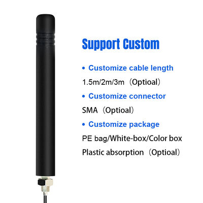 Nouveau design extérieur IP68 étanche à vis cabinet de montage antenne à haut gain 5G 4G LTE GSM 3G Full Band Omni cellulaire antenne caoutchouc