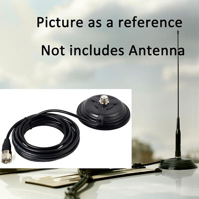 Base magnétique d'antenne d'autoradio à grande ventouse de 11CM, support magnétique à haute résistance de traction de 30,8 lb pour antennes radio amateur VHF UHF HF
