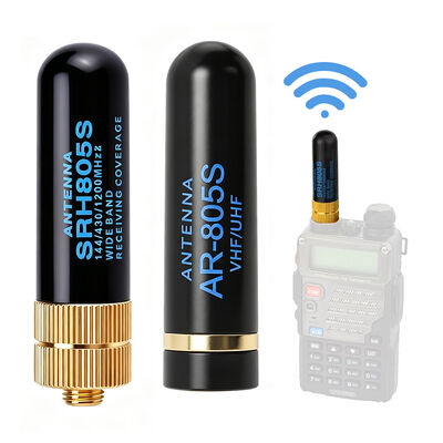 2.15dBi Antenne à haut gain VHF UHF Durable à double bande portative à deux voies Antenne radio pour utilisation en extérieur Walkie Talkie
